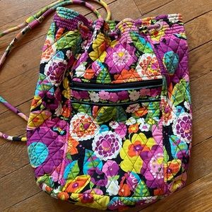 vera bradley drawstring bag
